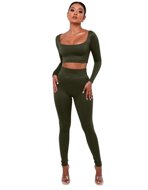 Load image into Gallery viewer, Gym Crop Tank Top Leggings Set
