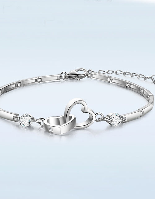 Load image into Gallery viewer, Double Heart Bracelet