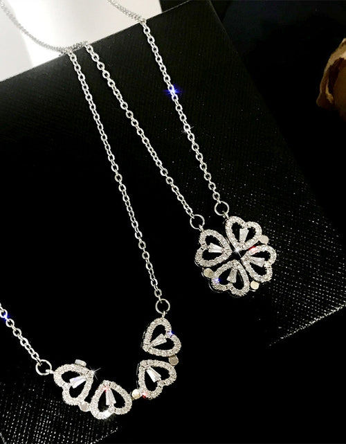 Load image into Gallery viewer, Folding Heart Shaped Necklace