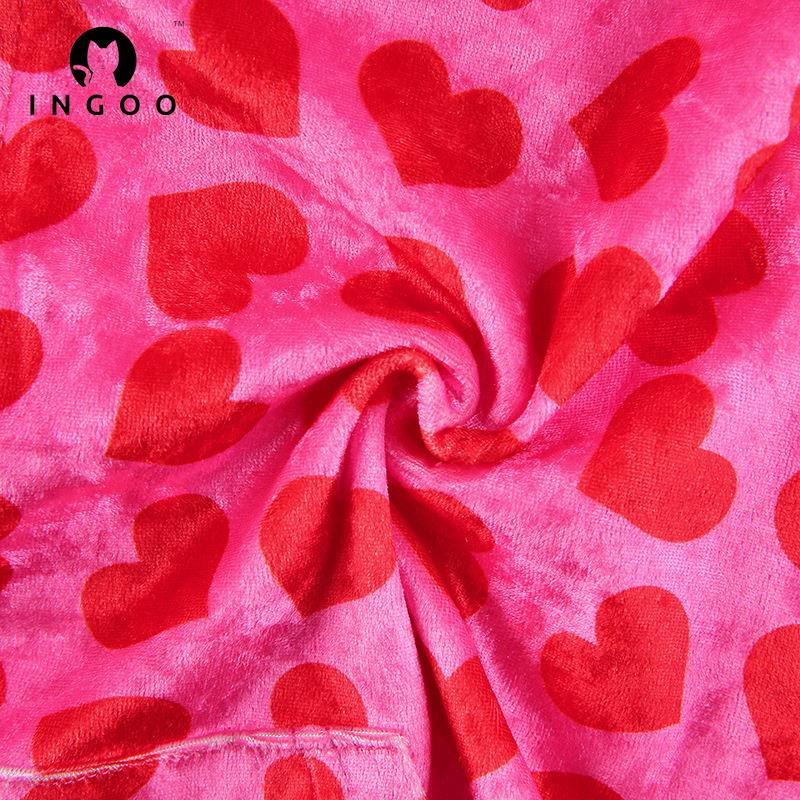 2-teiliges Set mit Kapuzen-Cardigan mit Love-Print