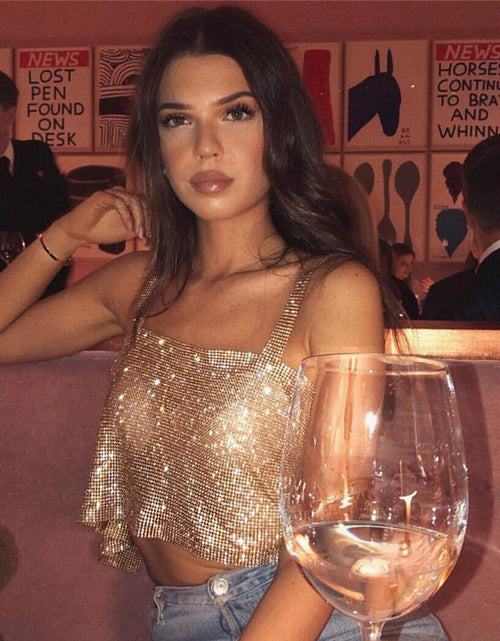 Load image into Gallery viewer, Glitter Nightclub Tank Top