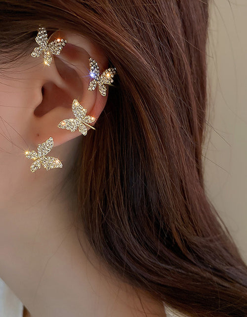 Bild in Galerie-Viewer laden, Schmetterlings-Ohrclip