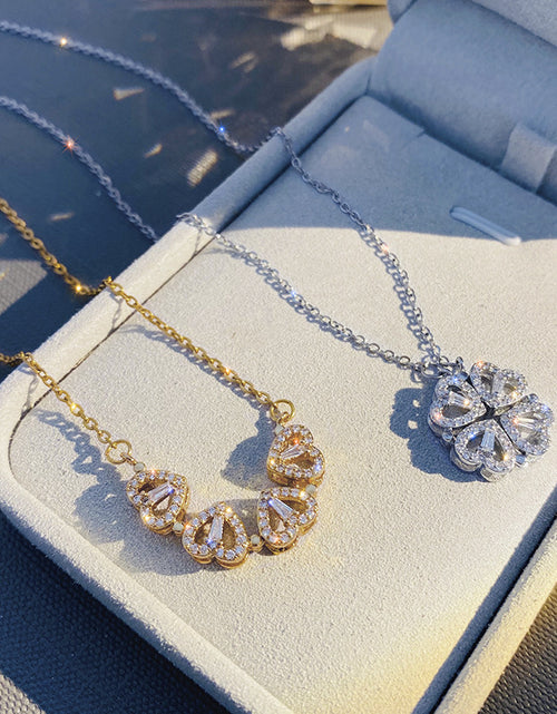 Load image into Gallery viewer, Folding Heart Shaped Necklace