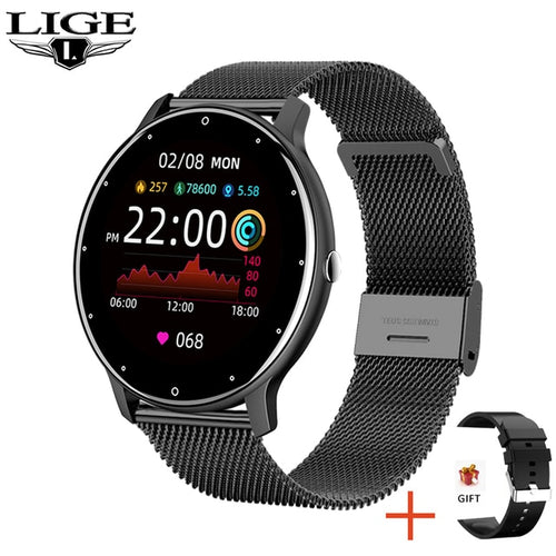 Bild in Galerie-Viewer laden, Wasserdichte Fitness-Smartwatch mit Schutzart IP67
