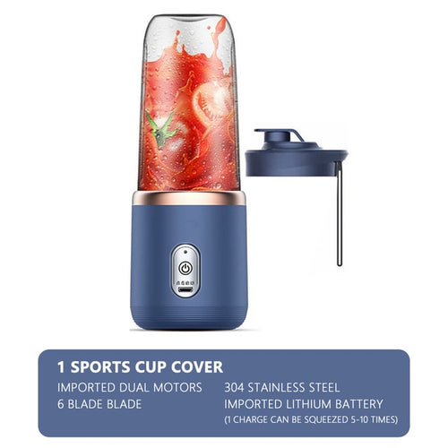 Load image into Gallery viewer, 6 Blades Portable Juicer Blender
