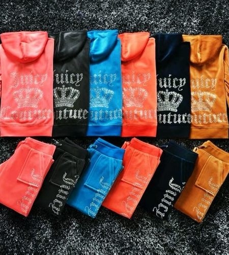 Saftiges Sweatshirt und Hose mit Diamanten