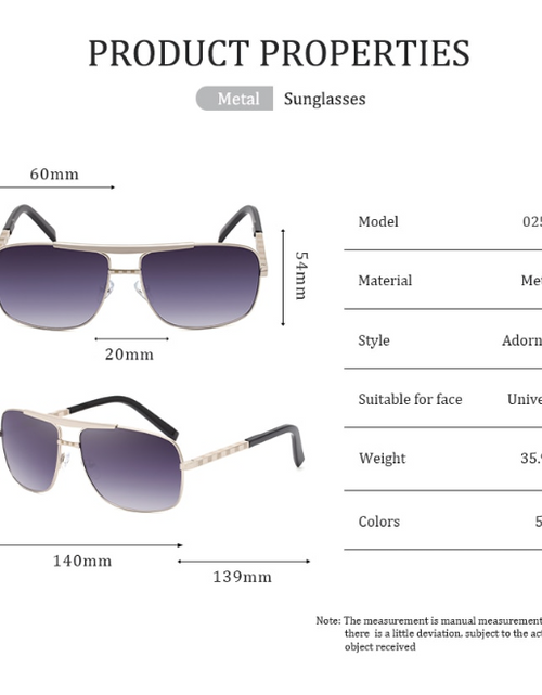 Load image into Gallery viewer, Classic Square Sunglasses
