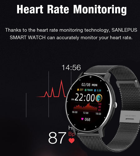 Wasserdichte Fitness-Smartwatch mit Schutzart IP67