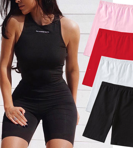 4-farbige Athleisure-Radshorts